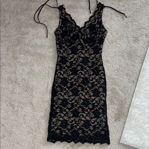 Windsor Elegant Black Lace Dress